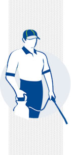 Professional pest control technician