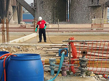 Pre-construction anti-termite soil treatment